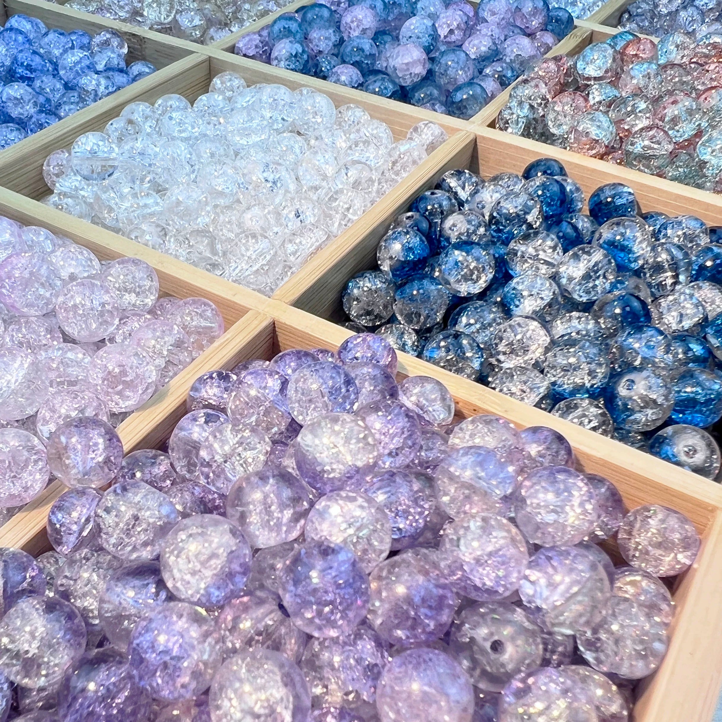 Colorful crystal beads